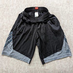 Black and Gray Adidas Athletic Shorts